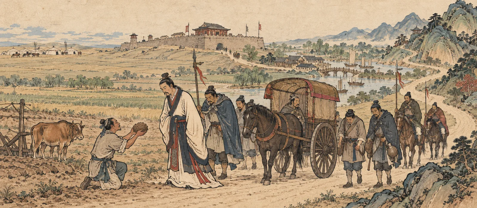 重耳出亡配图