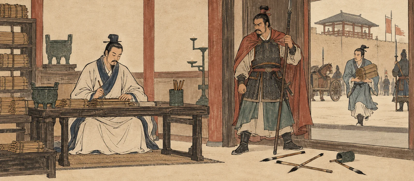 崔杼弑齐庄公配图