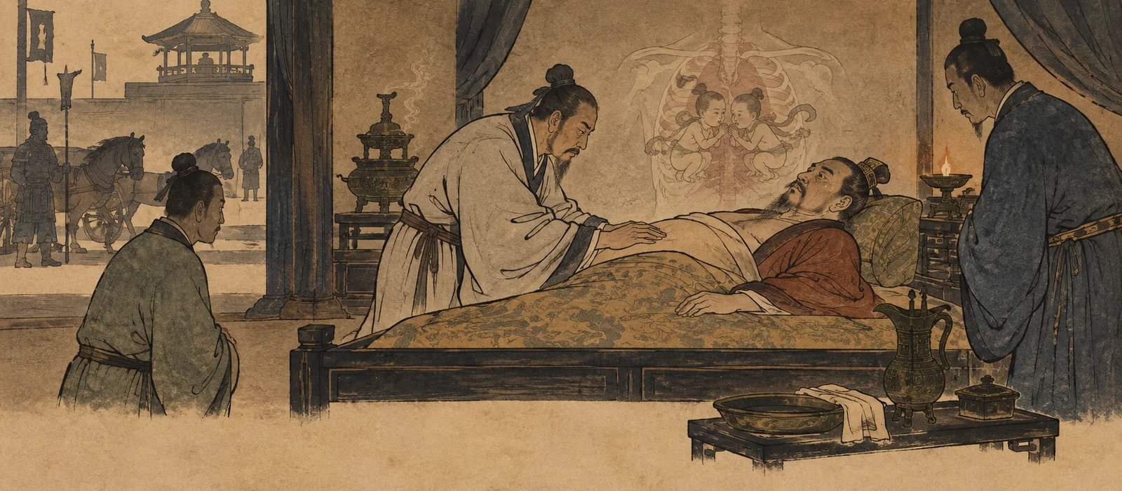 晋景公病入膏肓配图