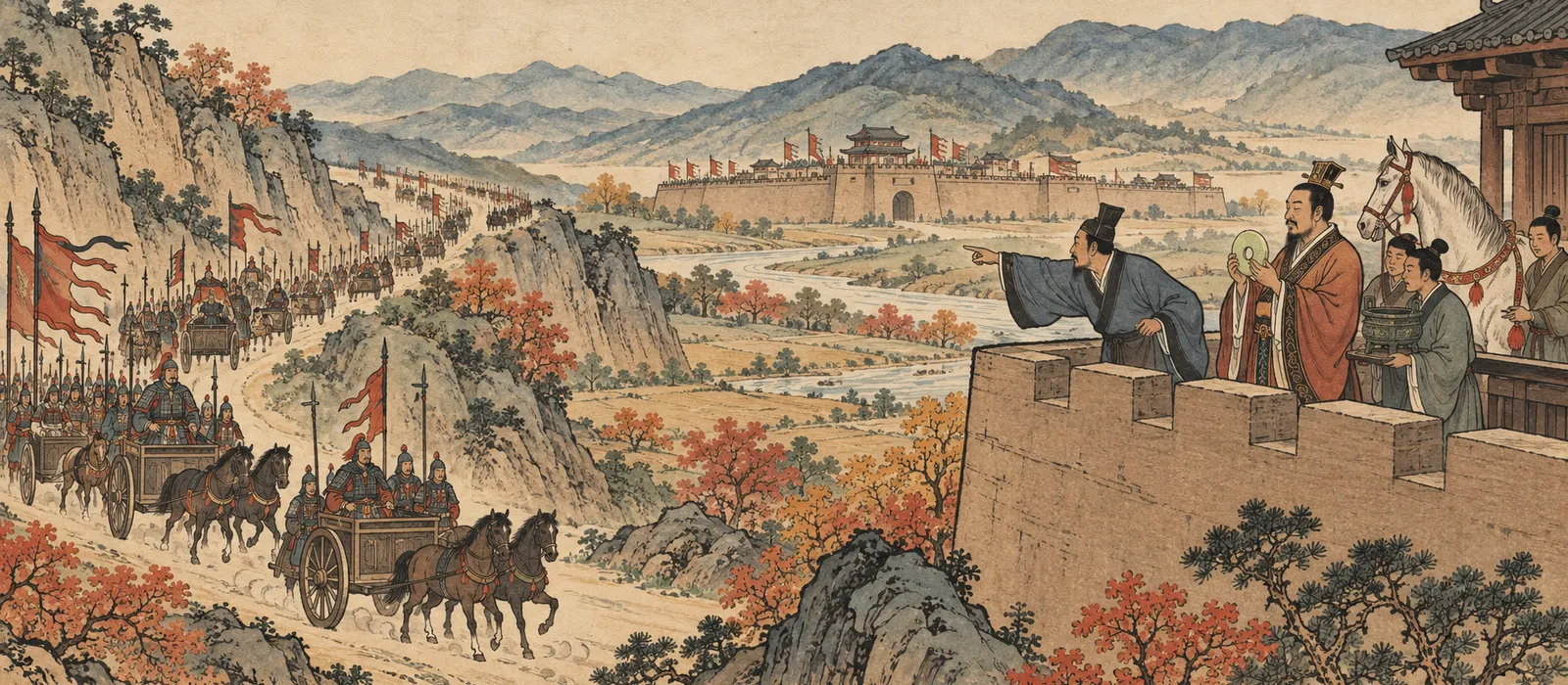 唇亡齿寒:晋灭虢、虞配图