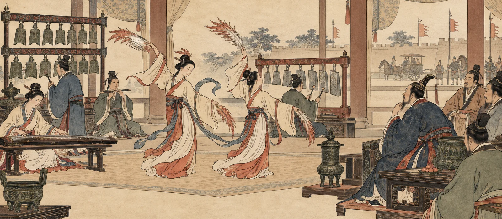 季札观周乐配图