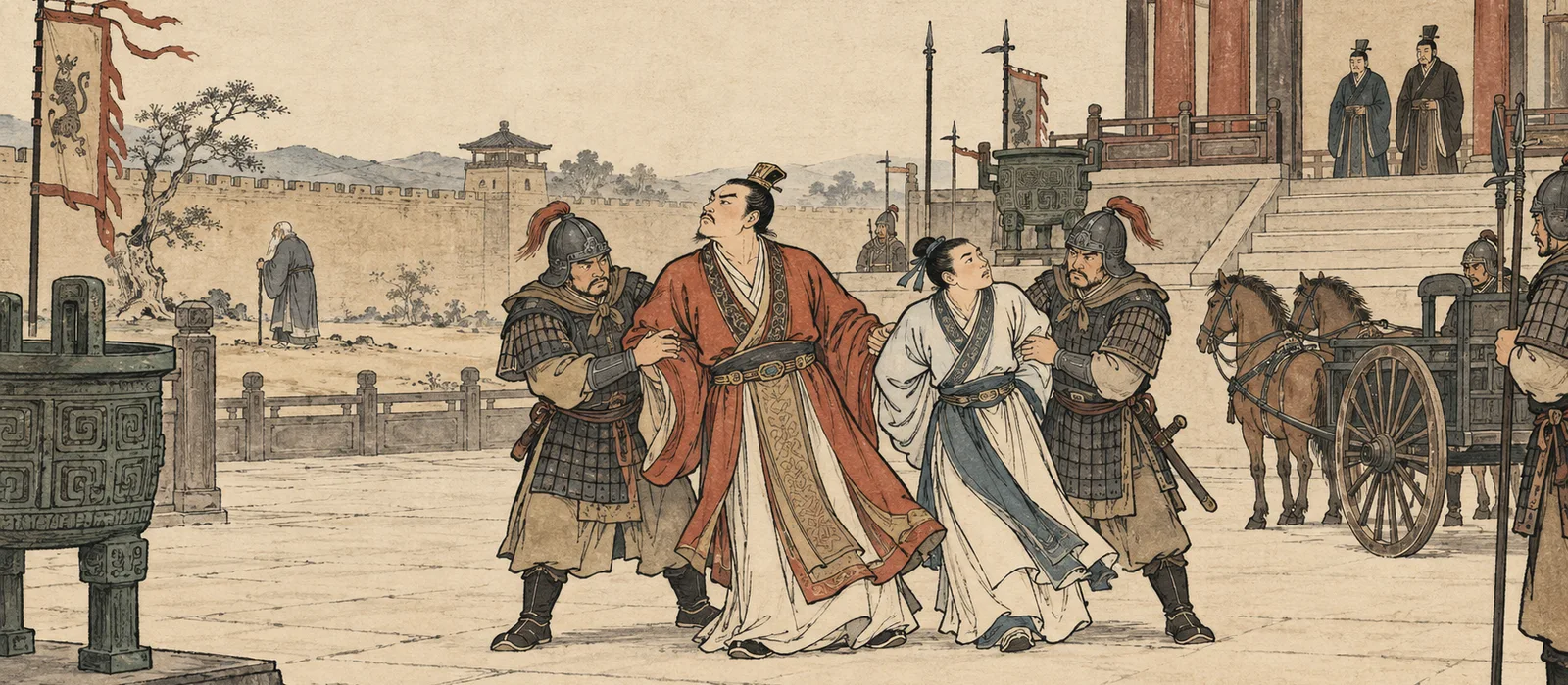 石碏大义灭亲配图