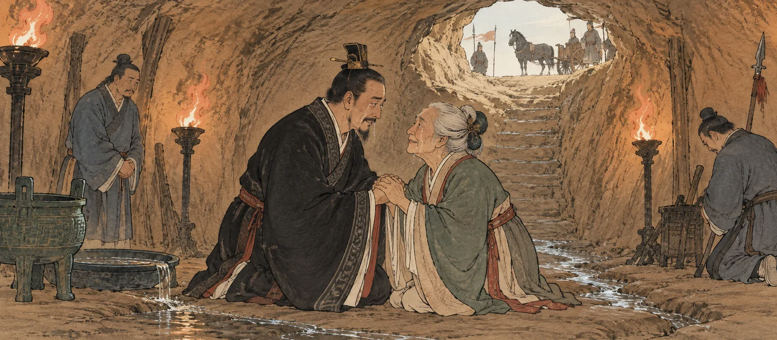 掘地见母配图